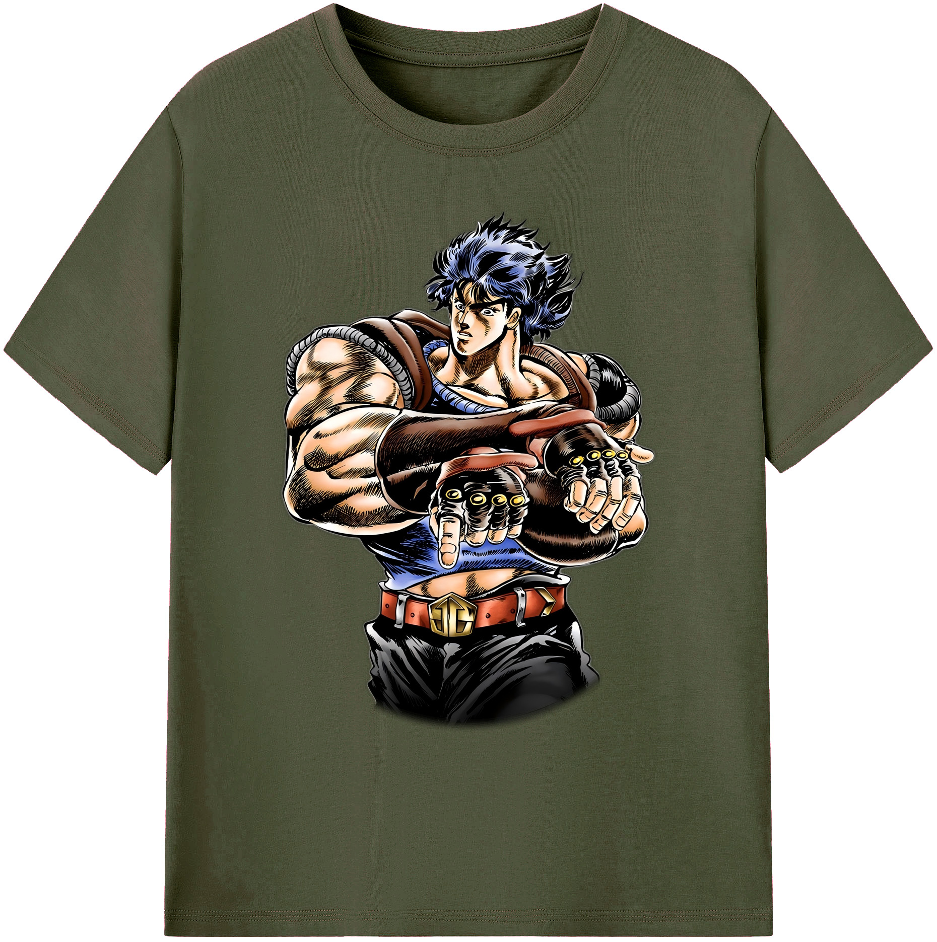 （画像用） ジョジョの奇妙な冒険 /ジョナサン?ジョースター JoJo's Bizarre Adventure Jonathan Joestar 綿100％ メンズ半袖Tシャツ｜肌触りやわらか＆通気性